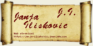 Janja Ilišković vizit kartica